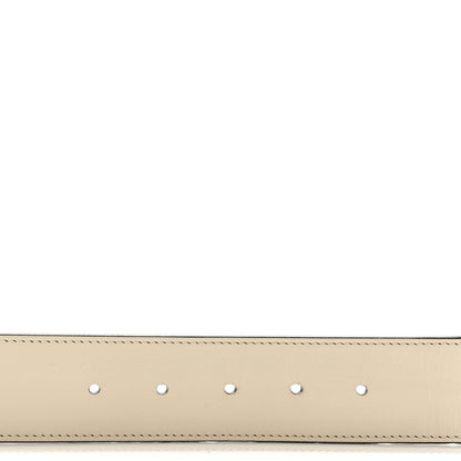 Gucci Calfskin Double G 40mm Belt 70 28 Mystic White 3 of 7