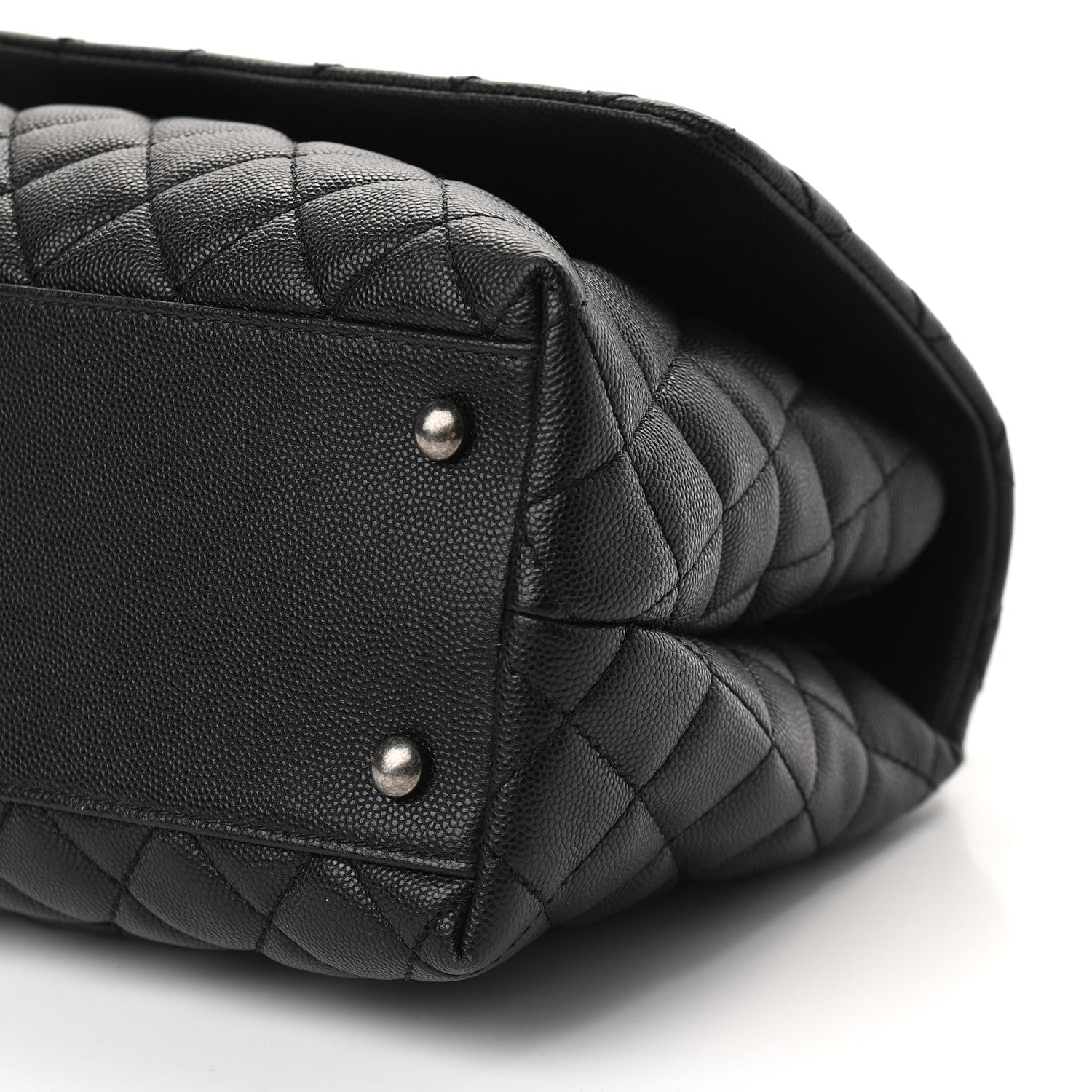 Chanel Caviar Quilted Small Coco Handle Flap Black 9 of 10