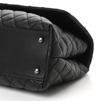 Chanel Caviar Quilted Small Coco Handle Flap Black 9 of 10