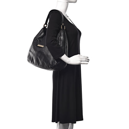 Gucci Guccissima Large New Ladies Web Hobo Black 2 of 12