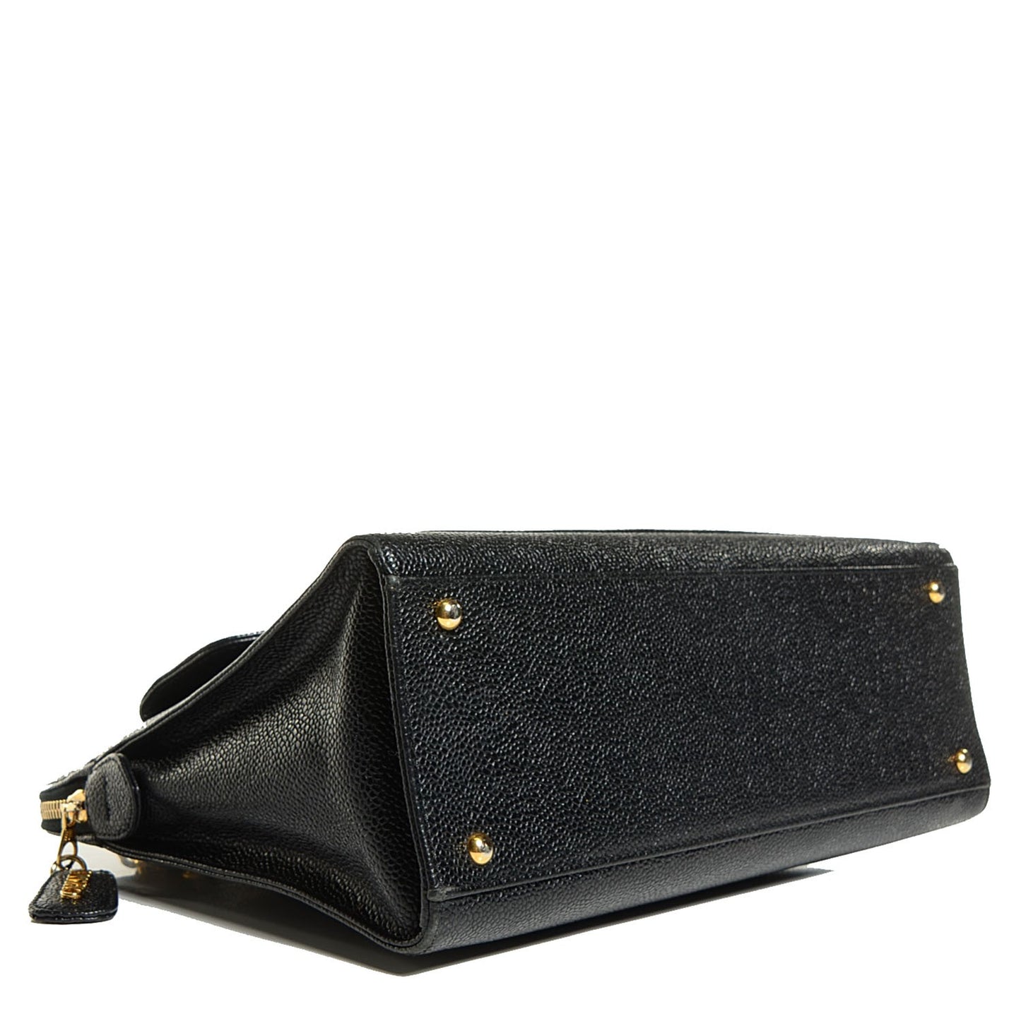 Caviar Flap Shoulder Bag Black