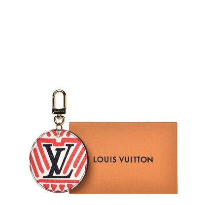 Louis Vuitton Monogram Giant Crafty Illustre Bag Charm Key Ring Creme Rouge Black 4 of 4