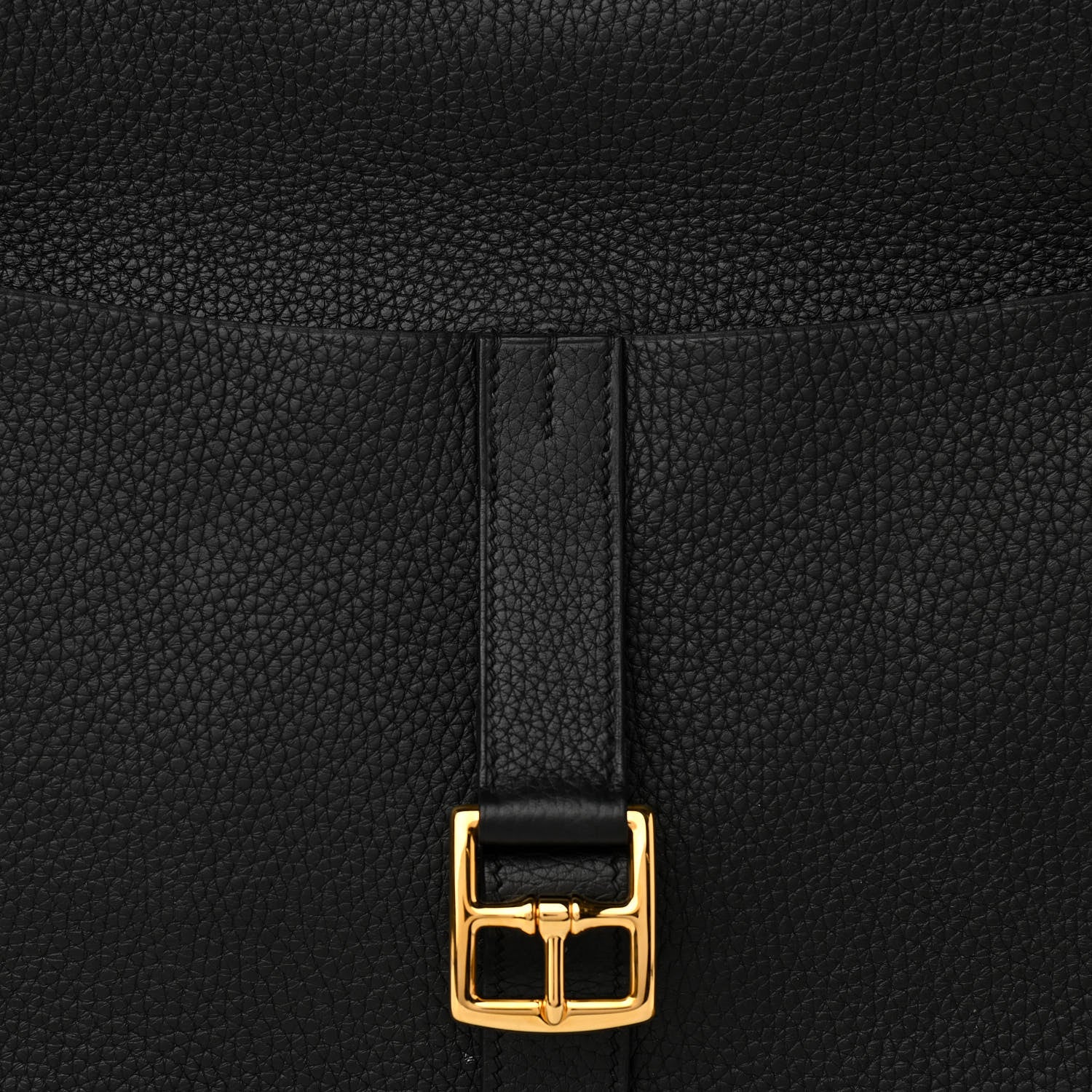 Hermes Taurillon Clemence Halzan 25 Black 8 of 10