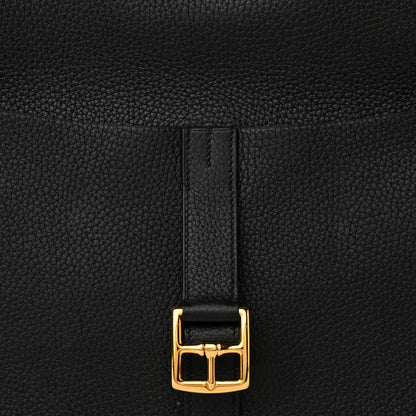 Hermes Taurillon Clemence Halzan 25 Black 8 of 10
