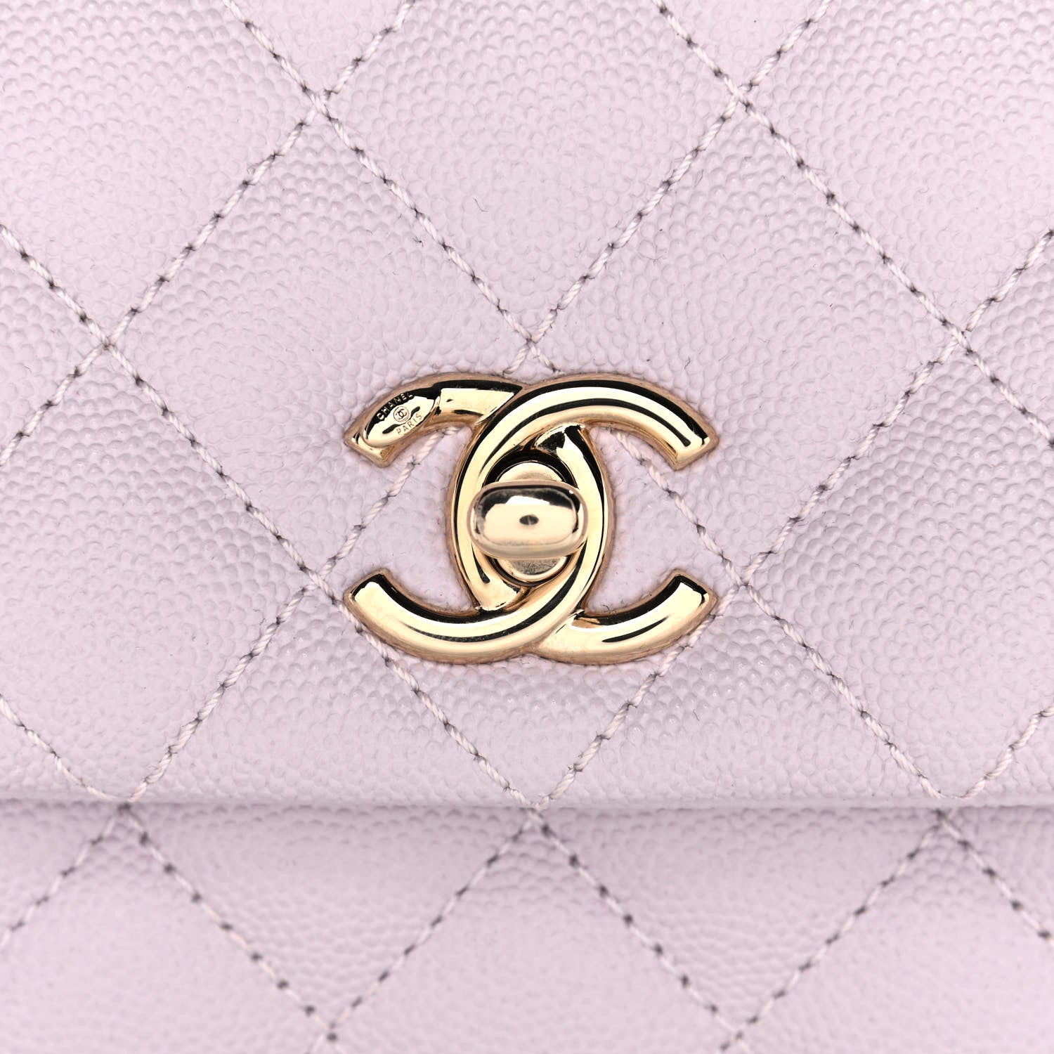 Chanel Caviar Quilted Mini Coco Handle Flap Lilas Lilac 8 of 13