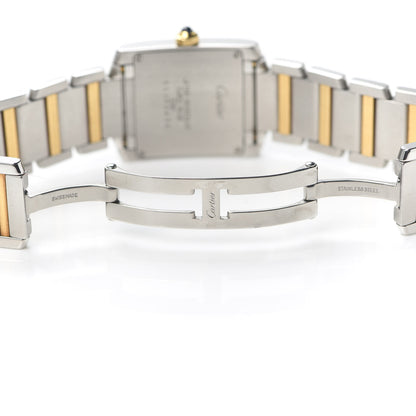 Cartier Stainless Steel 18K Yellow Gold 25mm Tank Francaise Quartz Watch 6 of 6