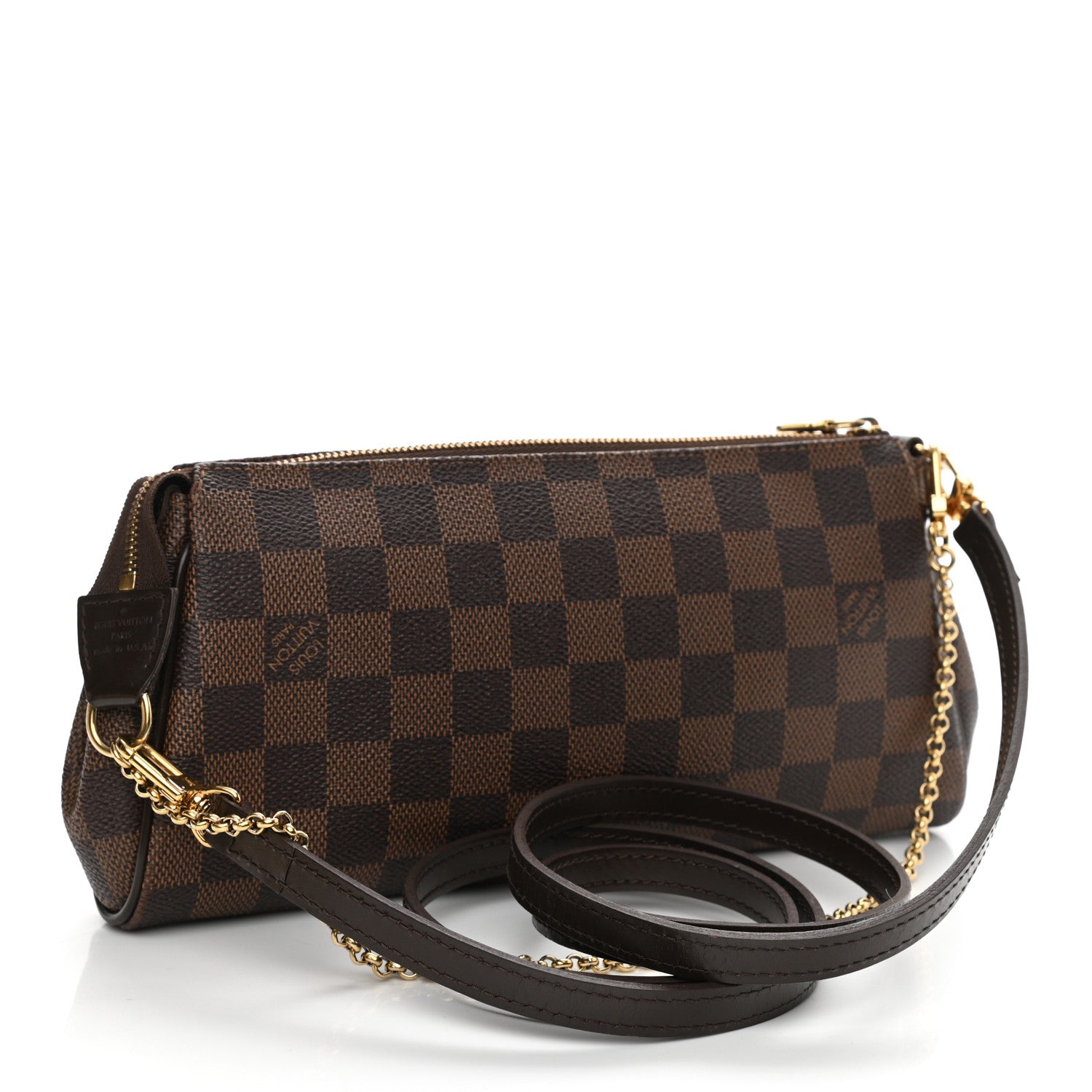 Louis Vuitton Damier Ebene Eva Clutch 3 of 11