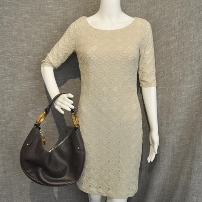 Gucci Leather Bamboo Ring Hobo Brown 2 of 8