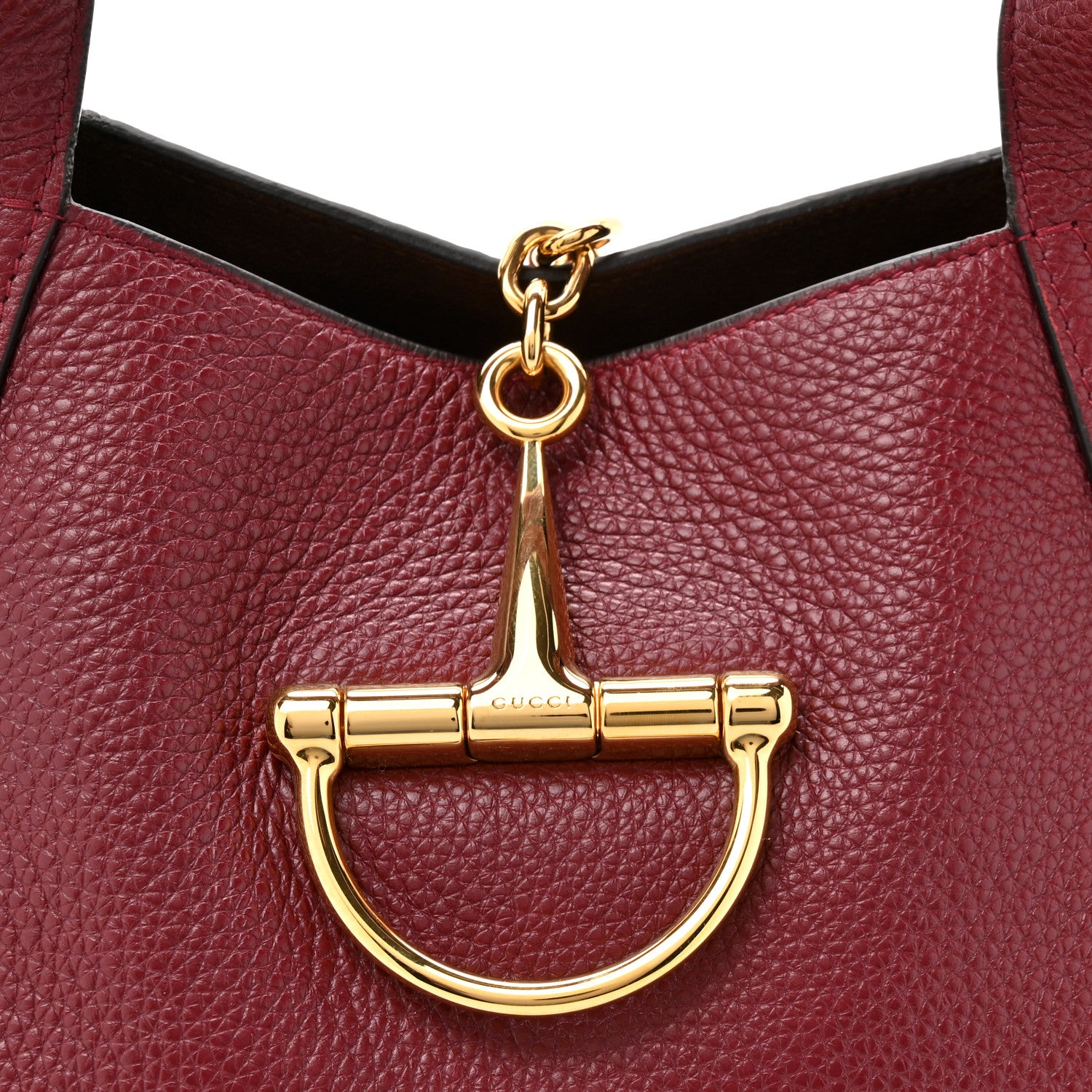 Gucci Grained Calfskin Softbit Medium Shoulder Bag Rosso Ancora 8 of 10