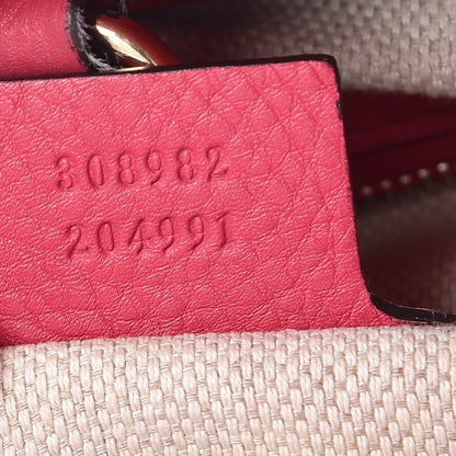 Gucci Pebbled Calfskin Medium Soho Chain Shoulder Bag Pink 7 of 11