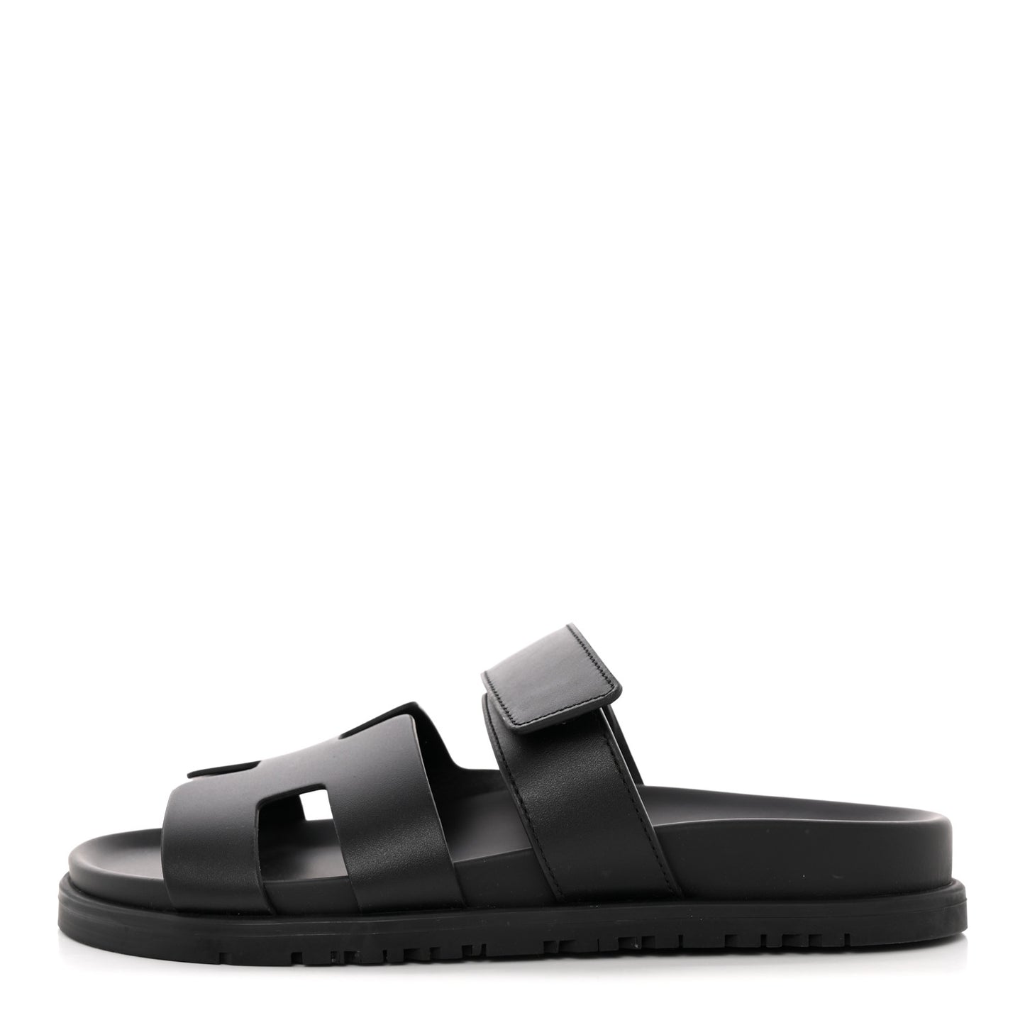 Calfskin Womens Chypre Sandals 36.5 Black