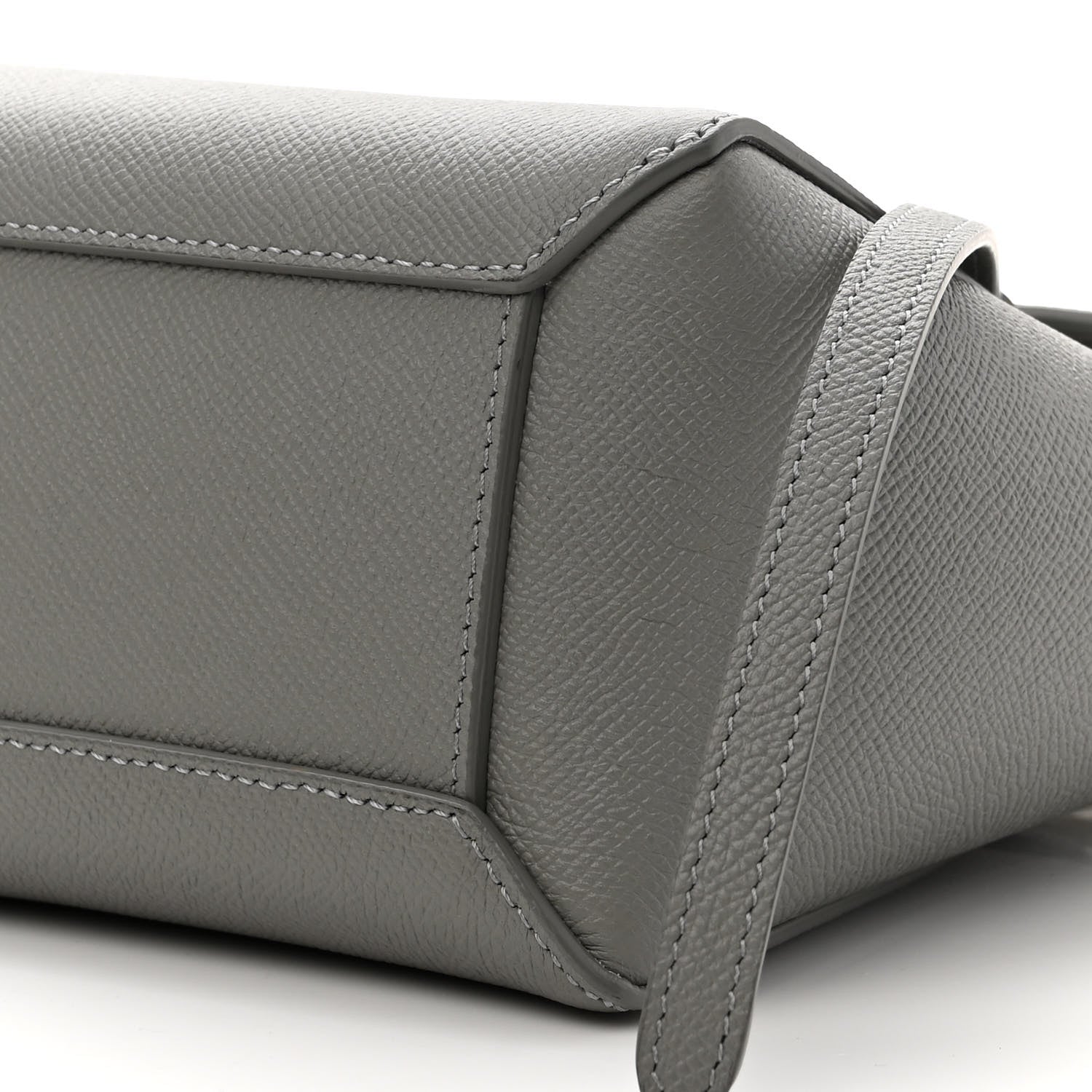 Celine Grained Calfskin Nano Belt Bag Cloud 9 of 10