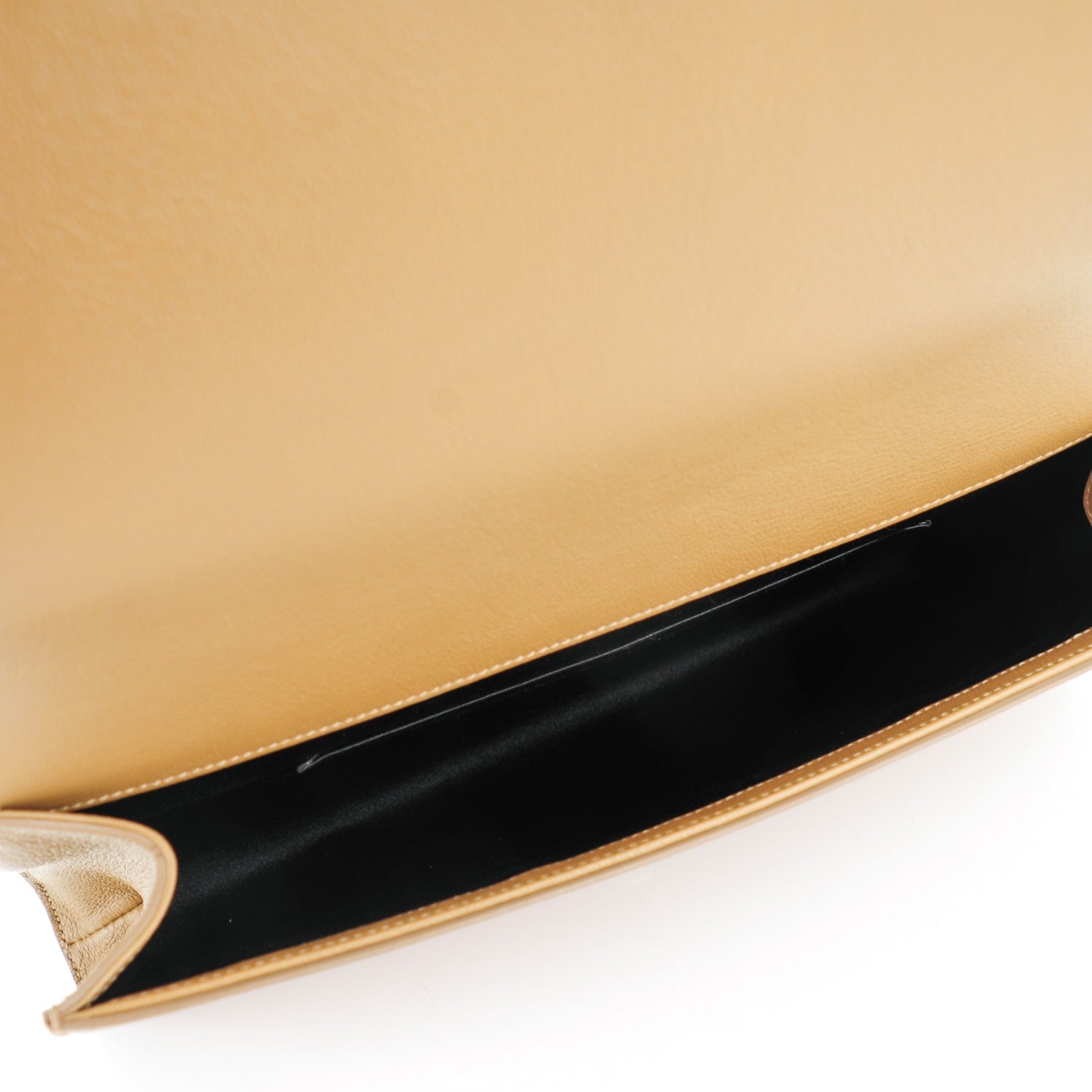 Saint Laurent Calfskin Monogram Large Belle De Jour Clutch Beige 5 of 7