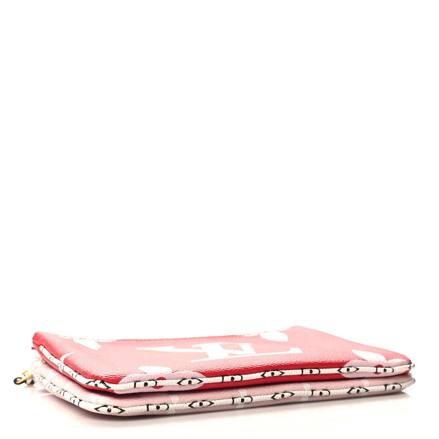 Monogram Giant Double Zip Pochette Rouge