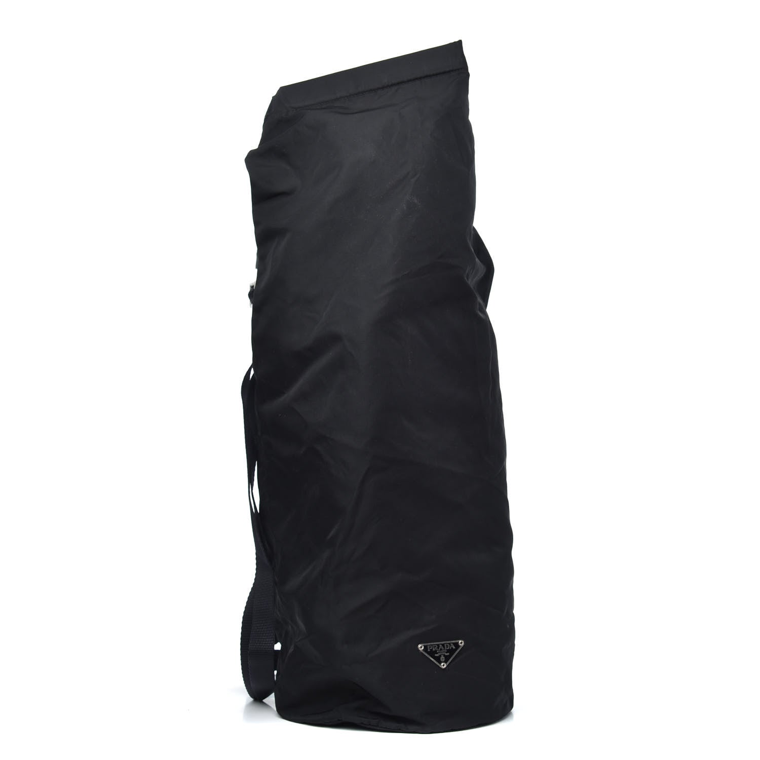 Prada Saffiano Tessuto Nylon Vela Bucket Messenger Black 1 of 8