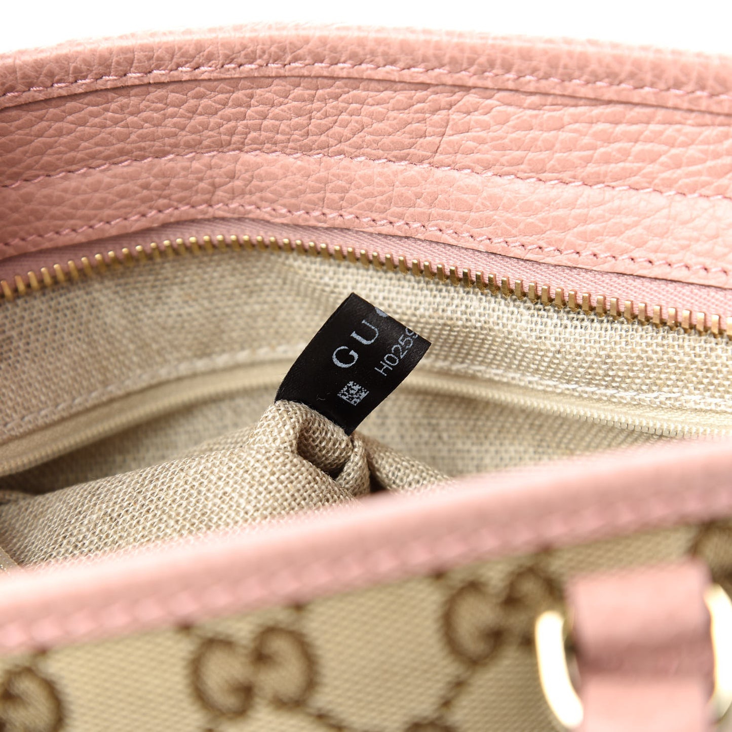 Monogram Small Bree Tote Beige Soft Pink