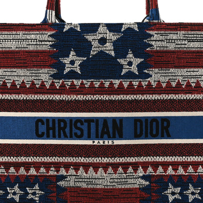 Christian Dior Canvas Embroidered Exclusive US Book Tote Multicolor 8 of 11