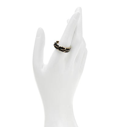 David Yurman 18K Yellow Gold Forged Carbon Band Ring 65 11 2 of 5