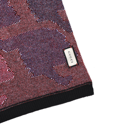 Gucci Wool Tiger Pattern Scarf Black Multicolor 3 of 4
