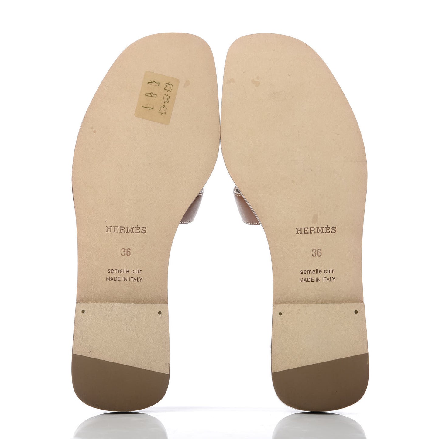 Box Calfskin Oran Sandals 36 Gold