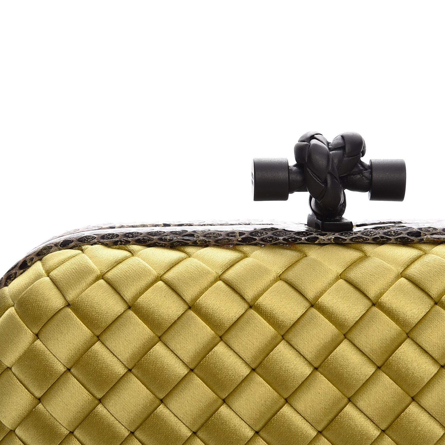 Bottega Veneta Satin Intreccio Impero Ayers Knot Clutch Duchesse 7 of 7