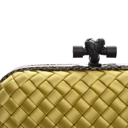 Bottega Veneta Satin Intreccio Impero Ayers Knot Clutch Duchesse 7 of 7