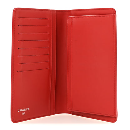 Chanel Caviar Timeless CC Yen Wallet Red 5 of 12