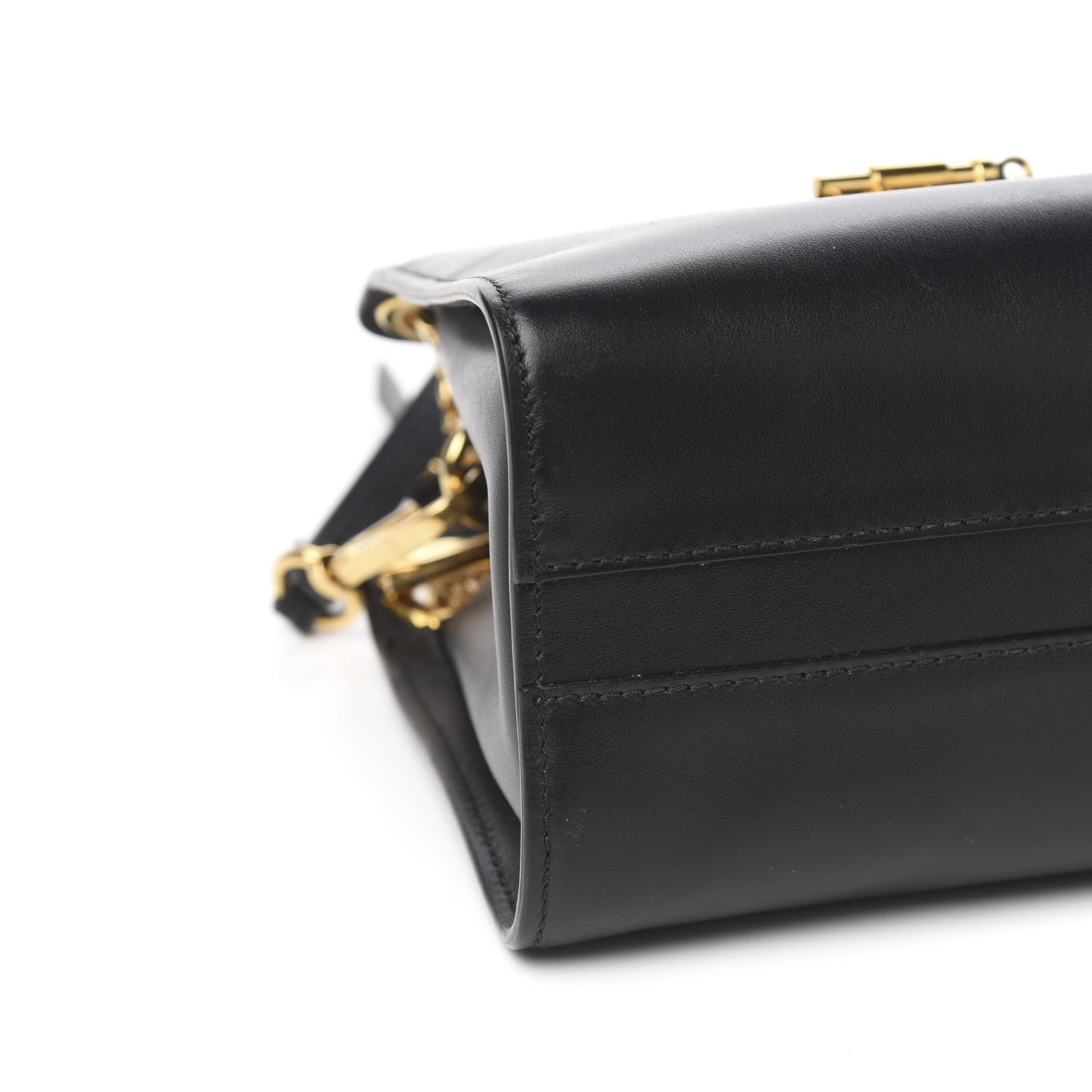 Chloe Shiny Calfskin Mini Annie Shoulder Bag Black 9 of 11