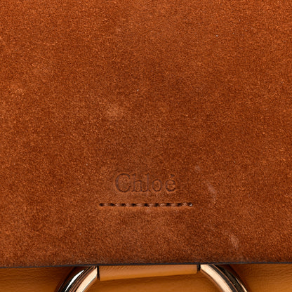 Chloe Suede Calfskin Small Faye Shoulder Bag Mustard Brown 8 of 10