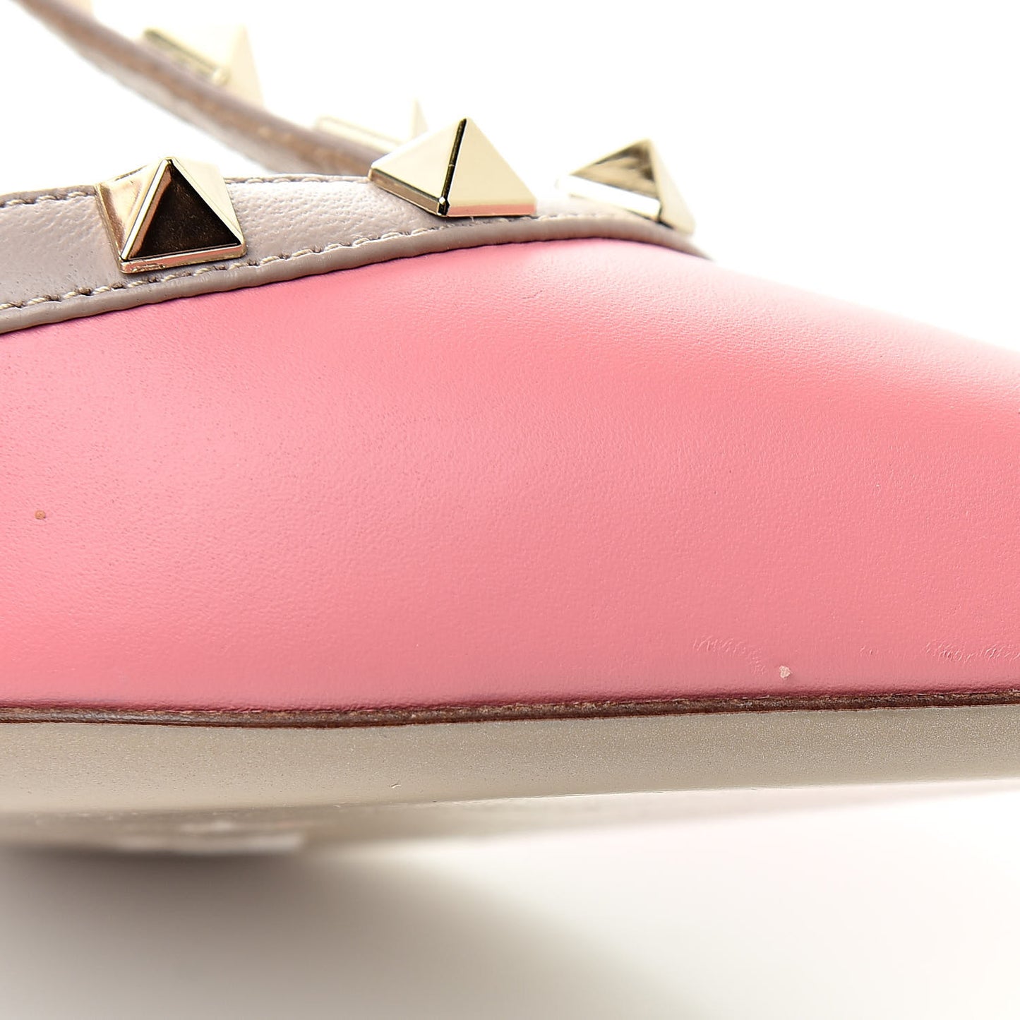Nappa Rockstud Ankle Strap 65mm Pumps 36.5 Paradise Rose Poudre