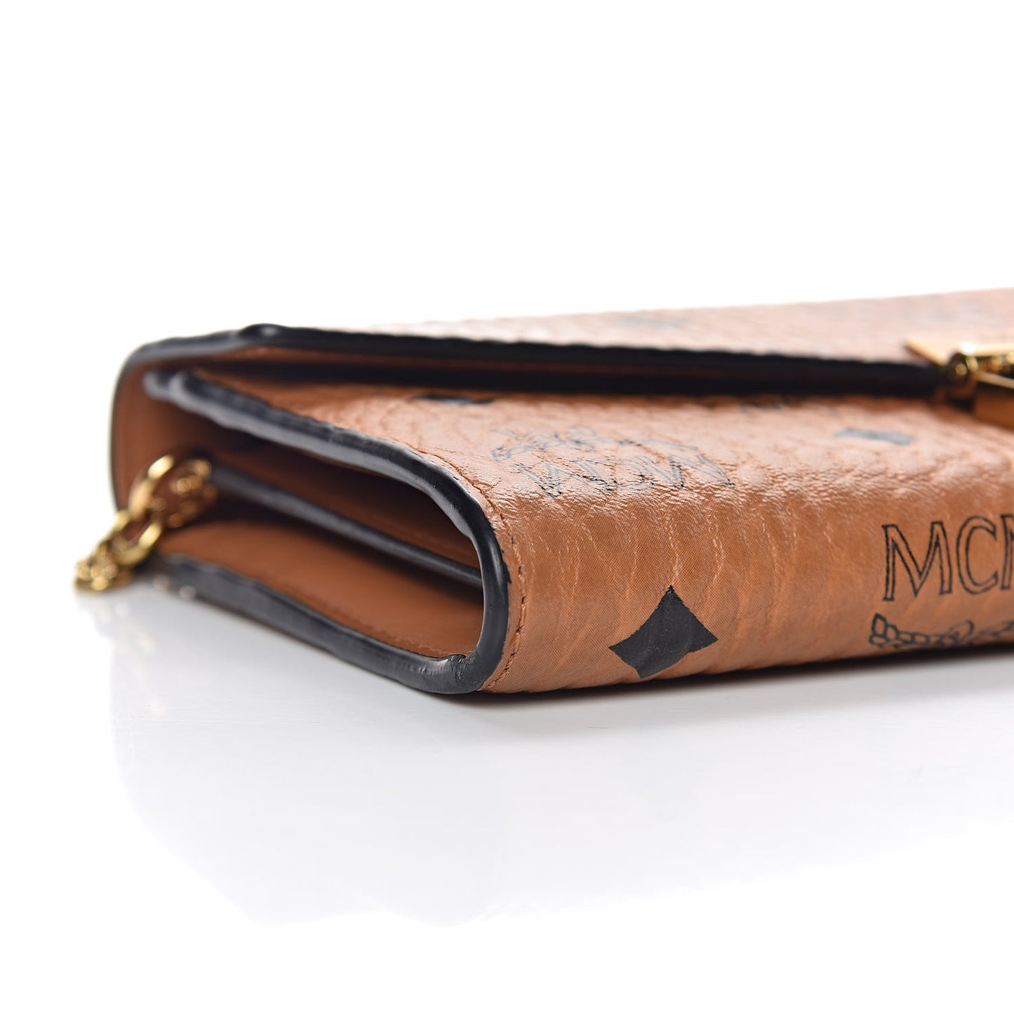 Visetos Large Patricia Wallet On Chain Cognac