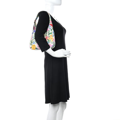 Gucci X KEN SCOTT New Shangai Calfskin Jardin D'Avril Floral Print Small Jackie 1961 Hobo Ivory Pink 2 of 11