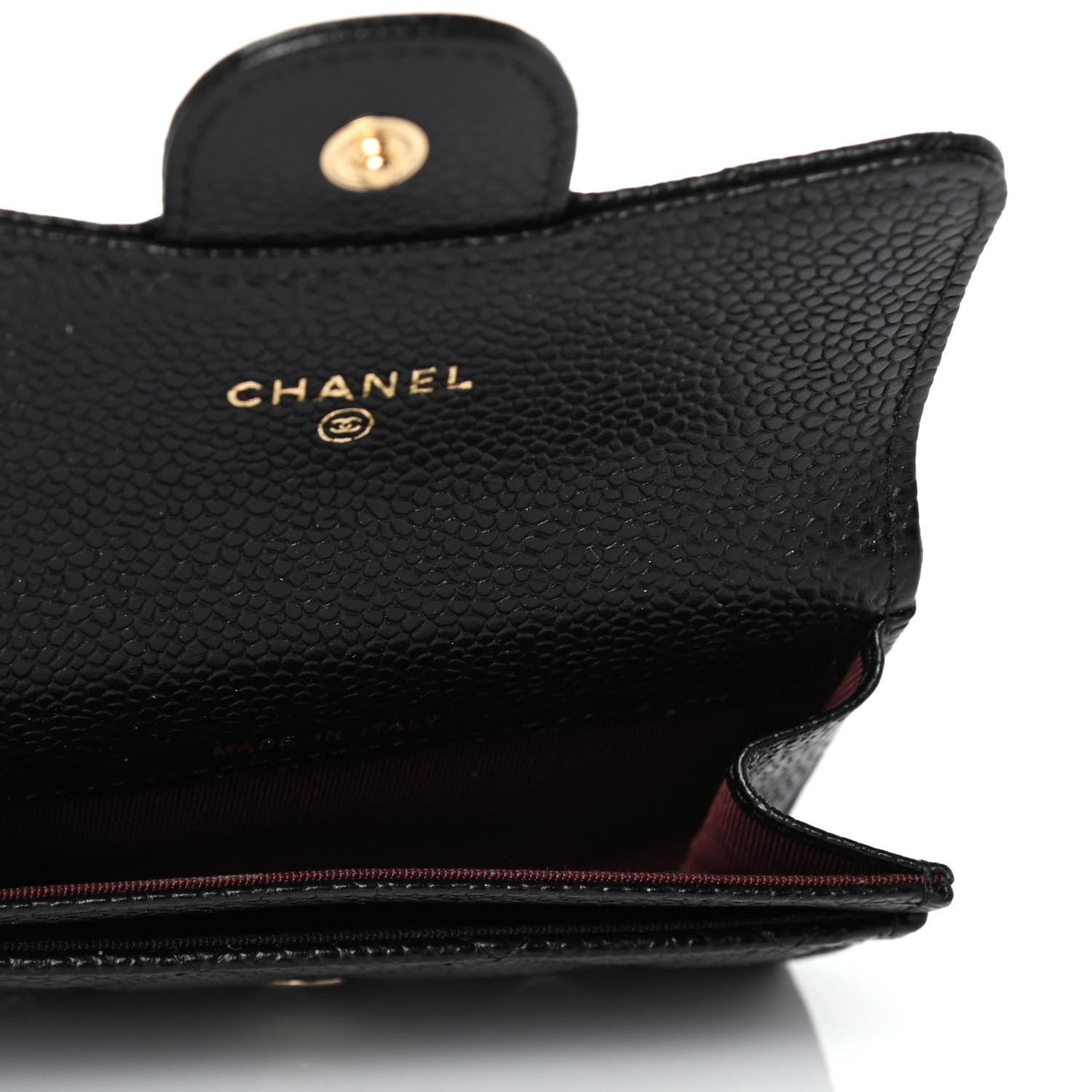 Chanel Caviar Quilted Flap Card Holder Black 4 of 4