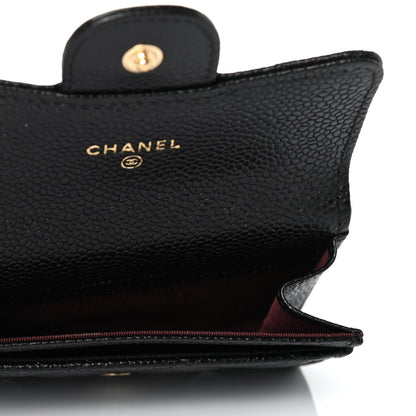 Chanel Caviar Quilted Flap Card Holder Black 4 of 4