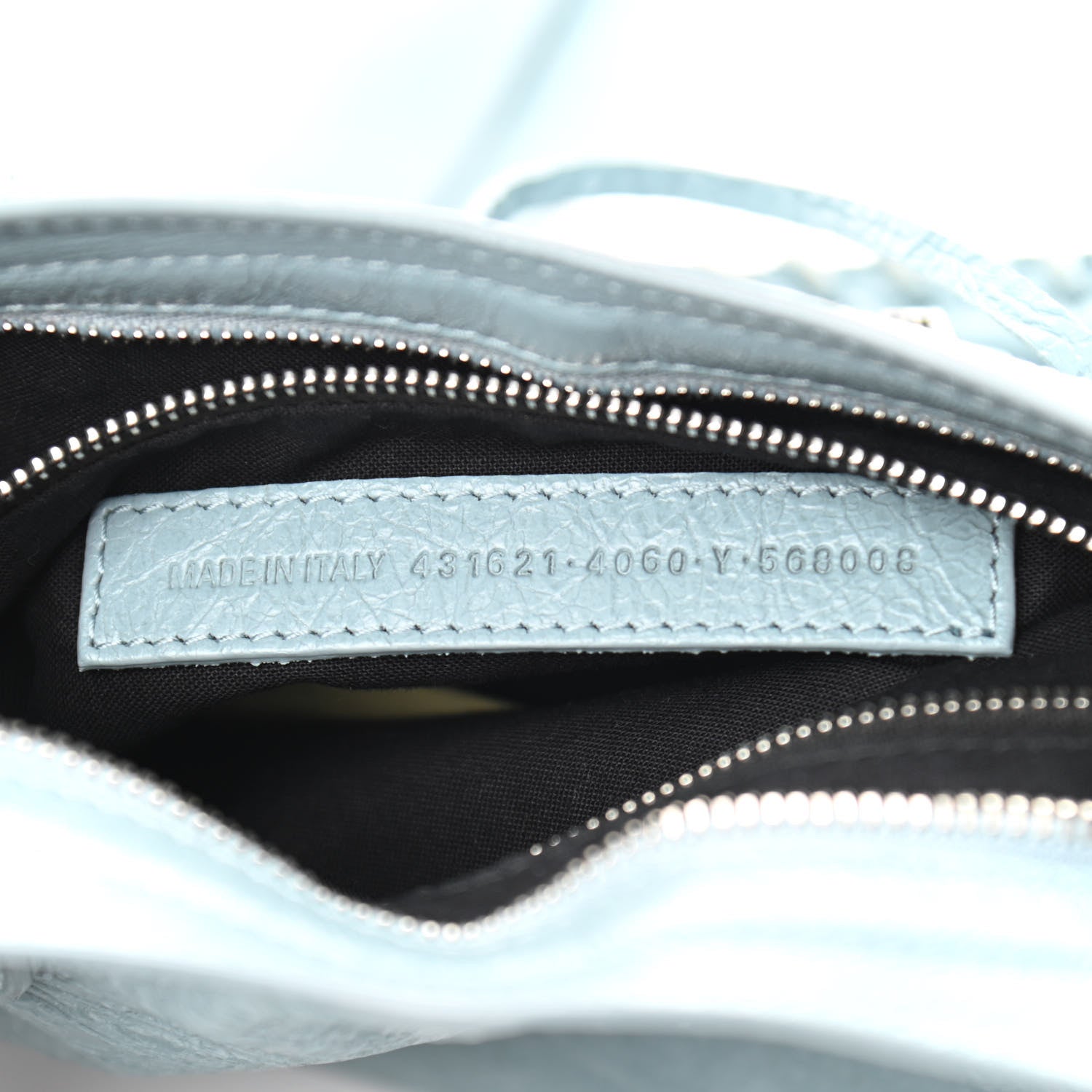 Balenciaga Agneau Classic Silver Hardware S City Bleu Gris 7 of 10