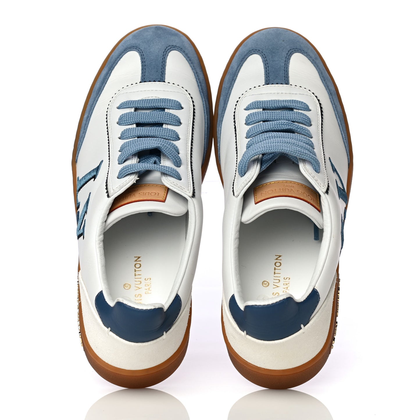 Calfskin Frontrow Sneakers 36 Blue