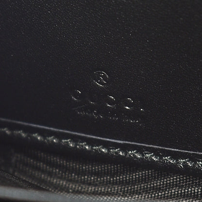 Gucci Calfskin Matelasse Pearly GG Marmont Zip Around Wallet Black 8 of 9