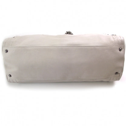 Chanel Leather Large Modern Chain Tote White 4 of 12