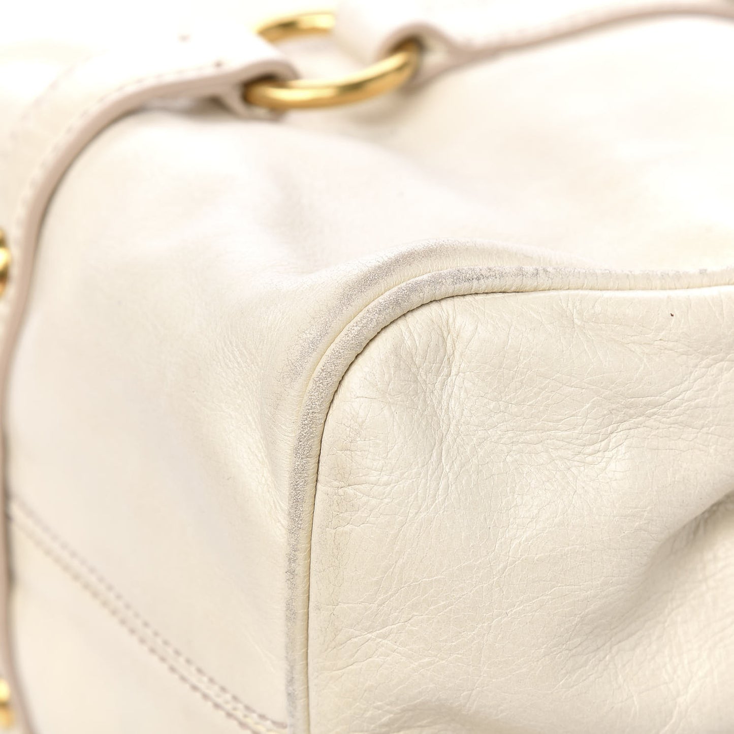 Vitello Lux Medium Bow Bag Talco