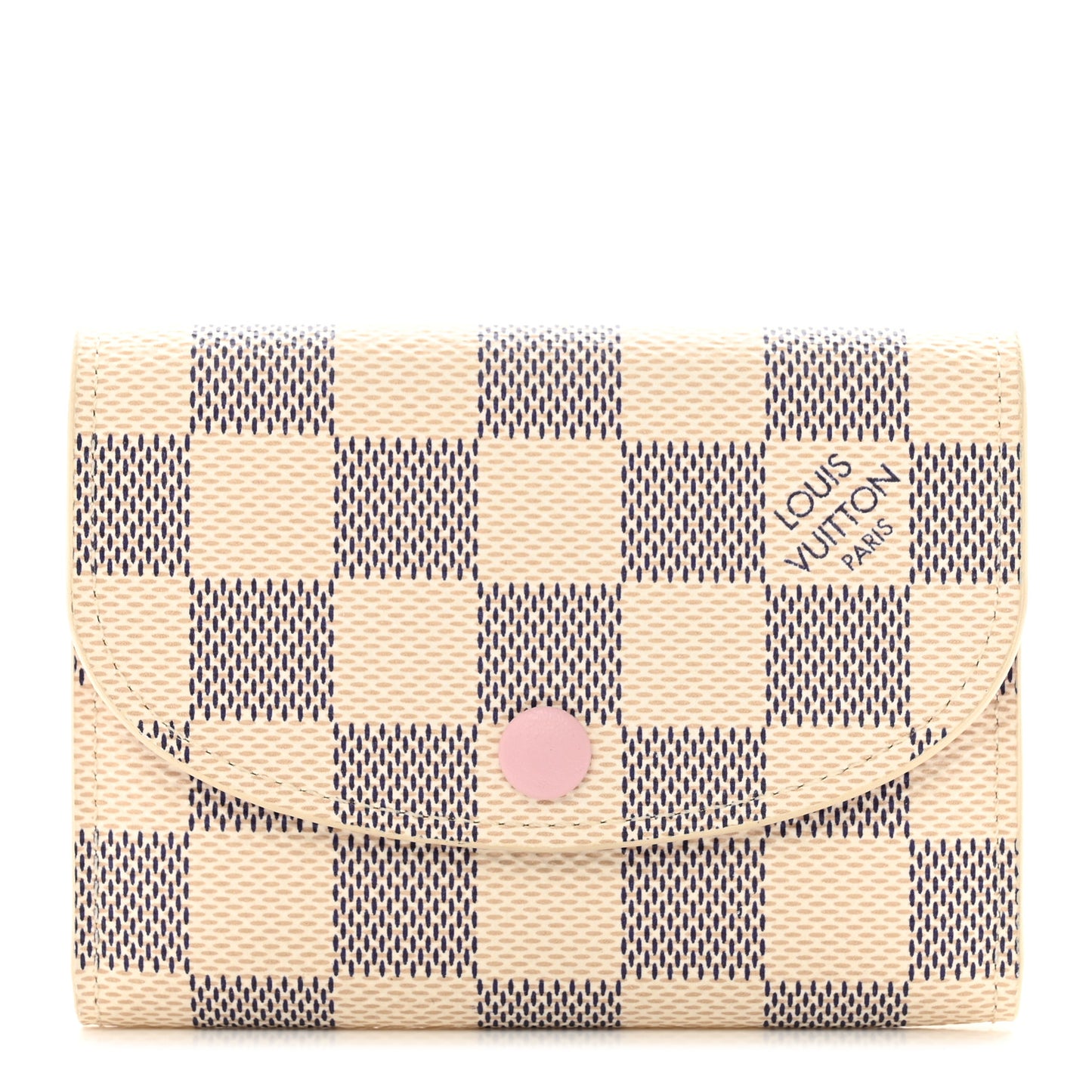 Damier Azur Rosalie Coin Purse Rose Ballerine