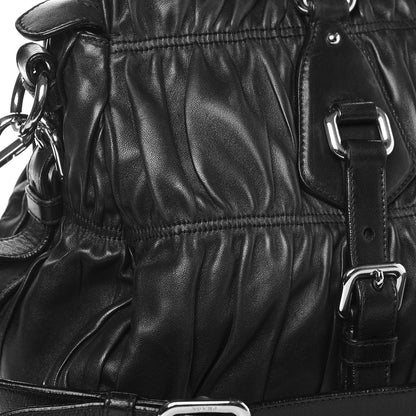 Prada Nappa Gaufre Satchel Black 10 of 23
