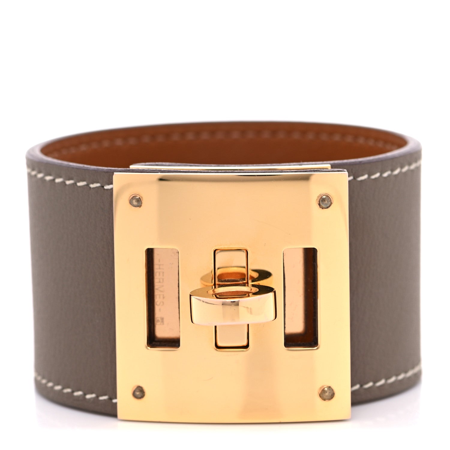 Hermes Swift Kelly Dog Bracelet T2 Etoupe 1 of 7