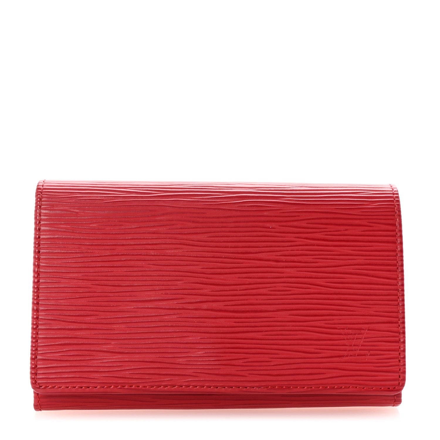 Louis Vuitton Epi Porte-Monnaie Billets Tresor Wallet Castillan Red 1 of 6