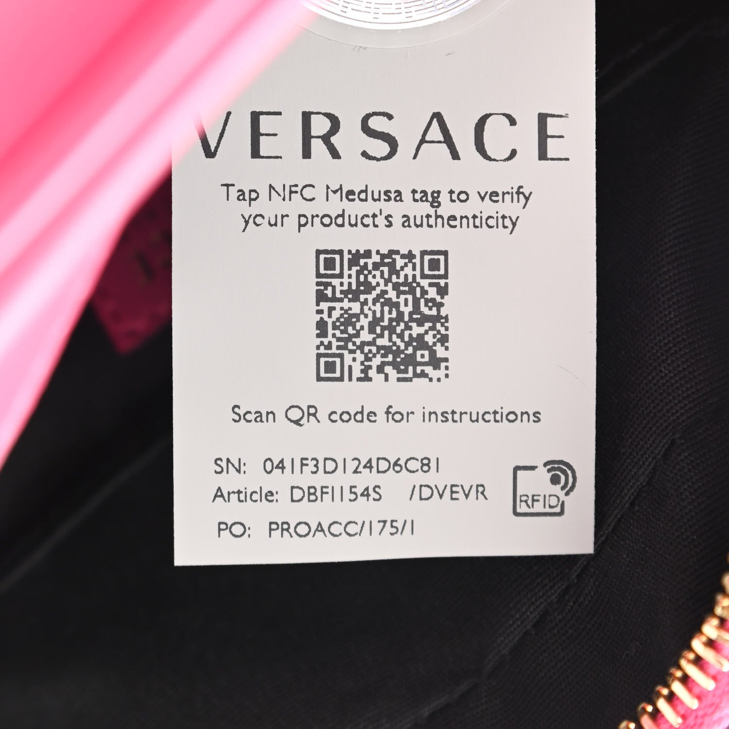 Versace Nappa Virtus Camera Bag Pink 9 of 9