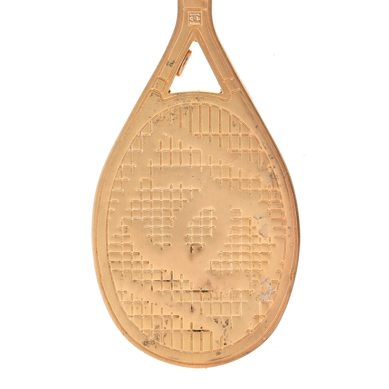 Chanel Metal CC Tennis Racket Key Chain Gold 3 of 3