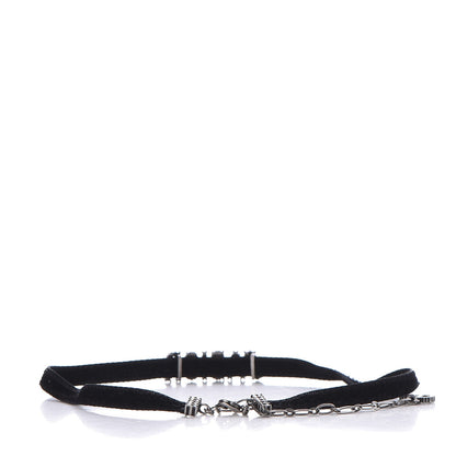 Christian Dior Velvet Crystal J’Adior Choker Necklace Black 3 of 6