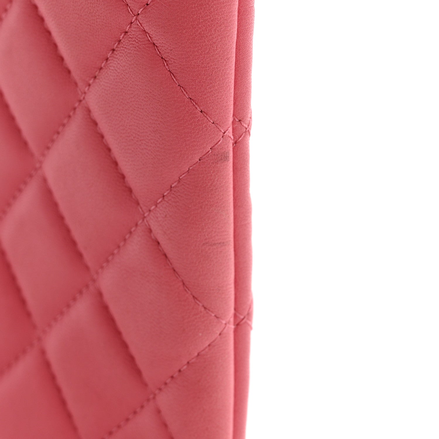 Chanel Lambskin Quilted Medium Casino Beauty CC Cosmetic Case Fuchsia 9 of 14