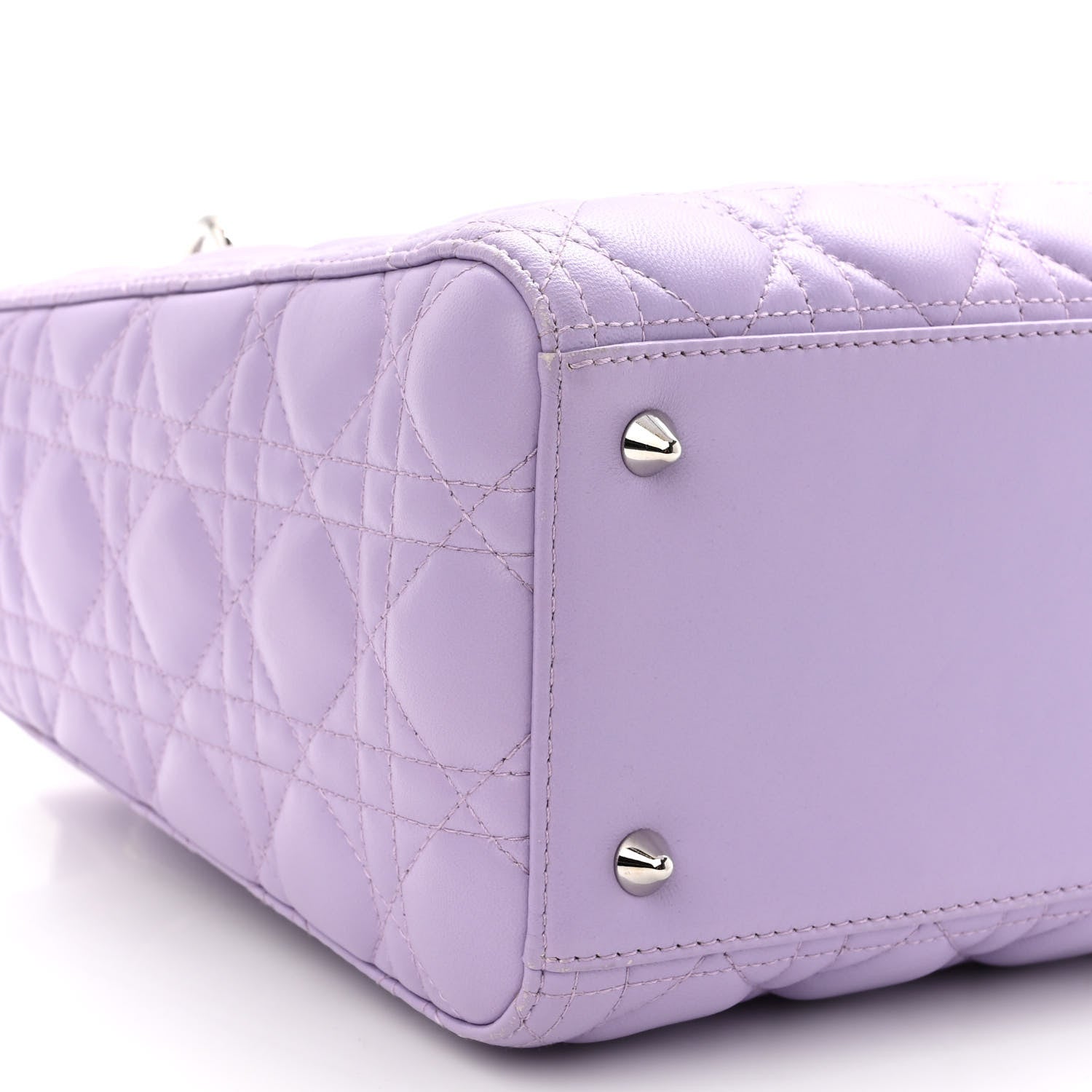 Christian Dior Lambskin Cannage Medium Lady Dior Purple 8 of 13