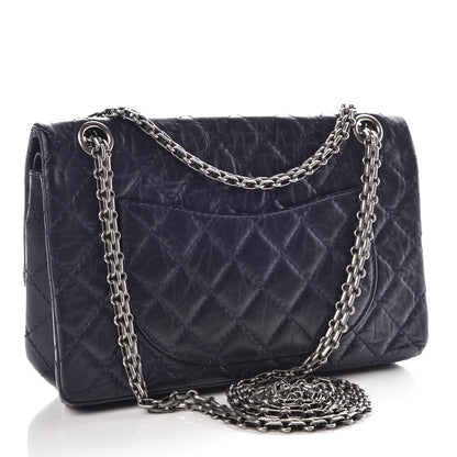 Chanel Aged Calfskin Quilted 2.55 Reissue 225 Flap Navy 3 of 10