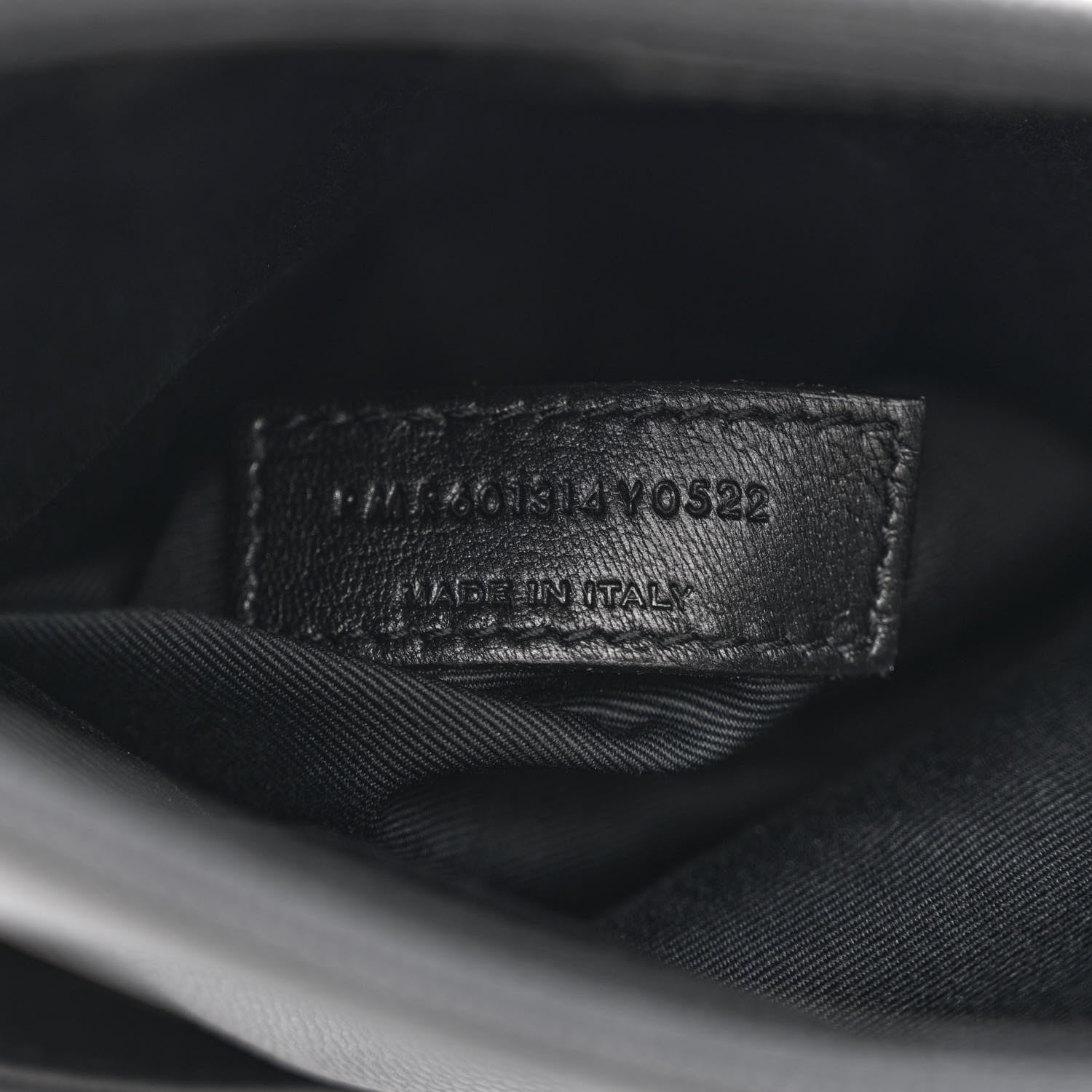 Saint Laurent Grain De Poudre Monogram Toy West Hollywood Fold-Over Bag Black 7 of 12